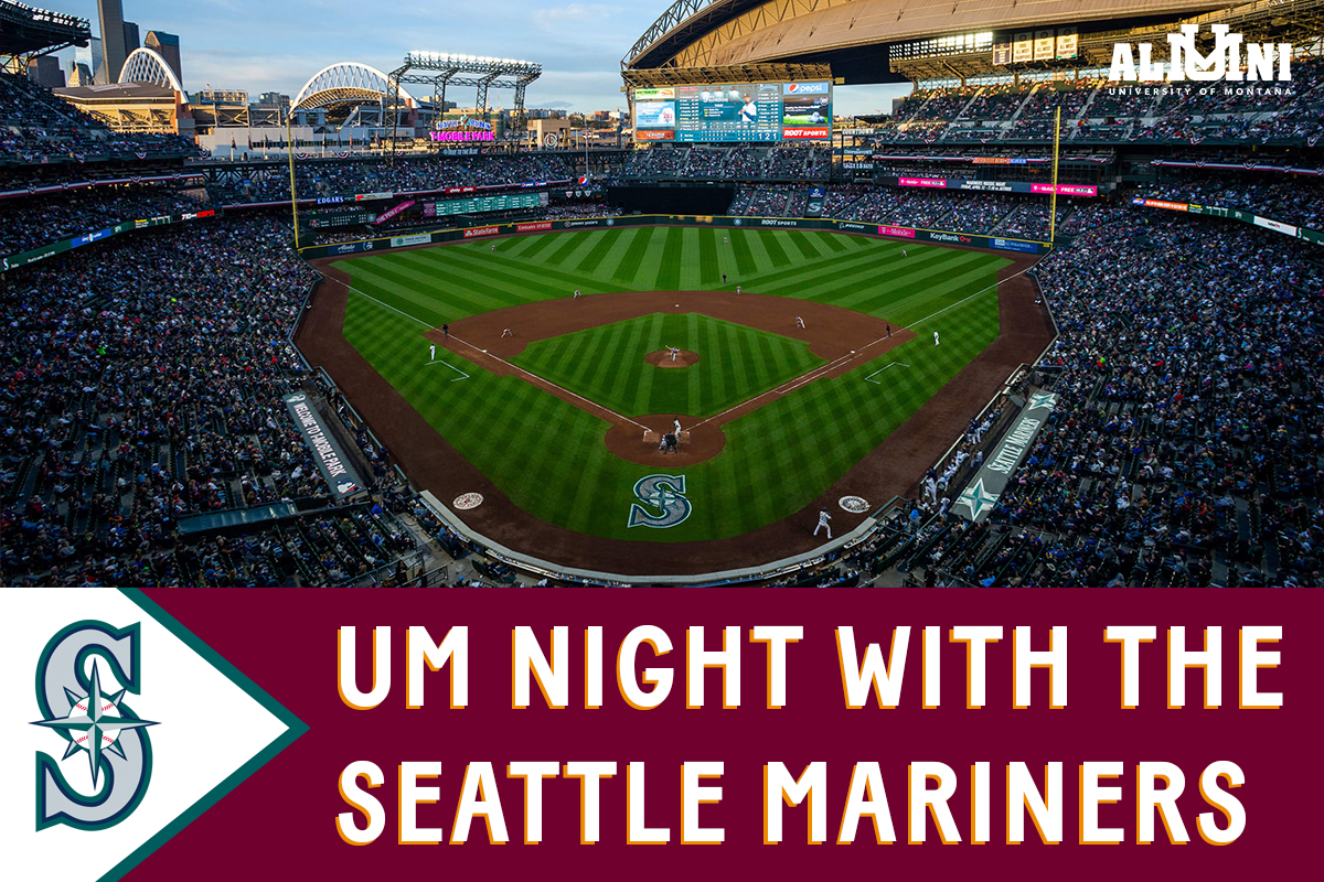 Image of T-Mobile Park: Home of the Mariners with text that reads UM Night with the Seattle Mariners.