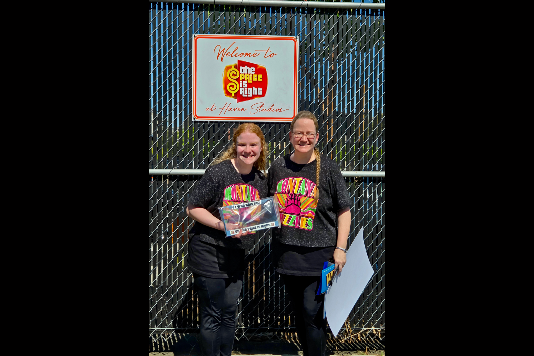 Allison McJannet and her mother, Jenny McJannet stand outside Haven Studios. 