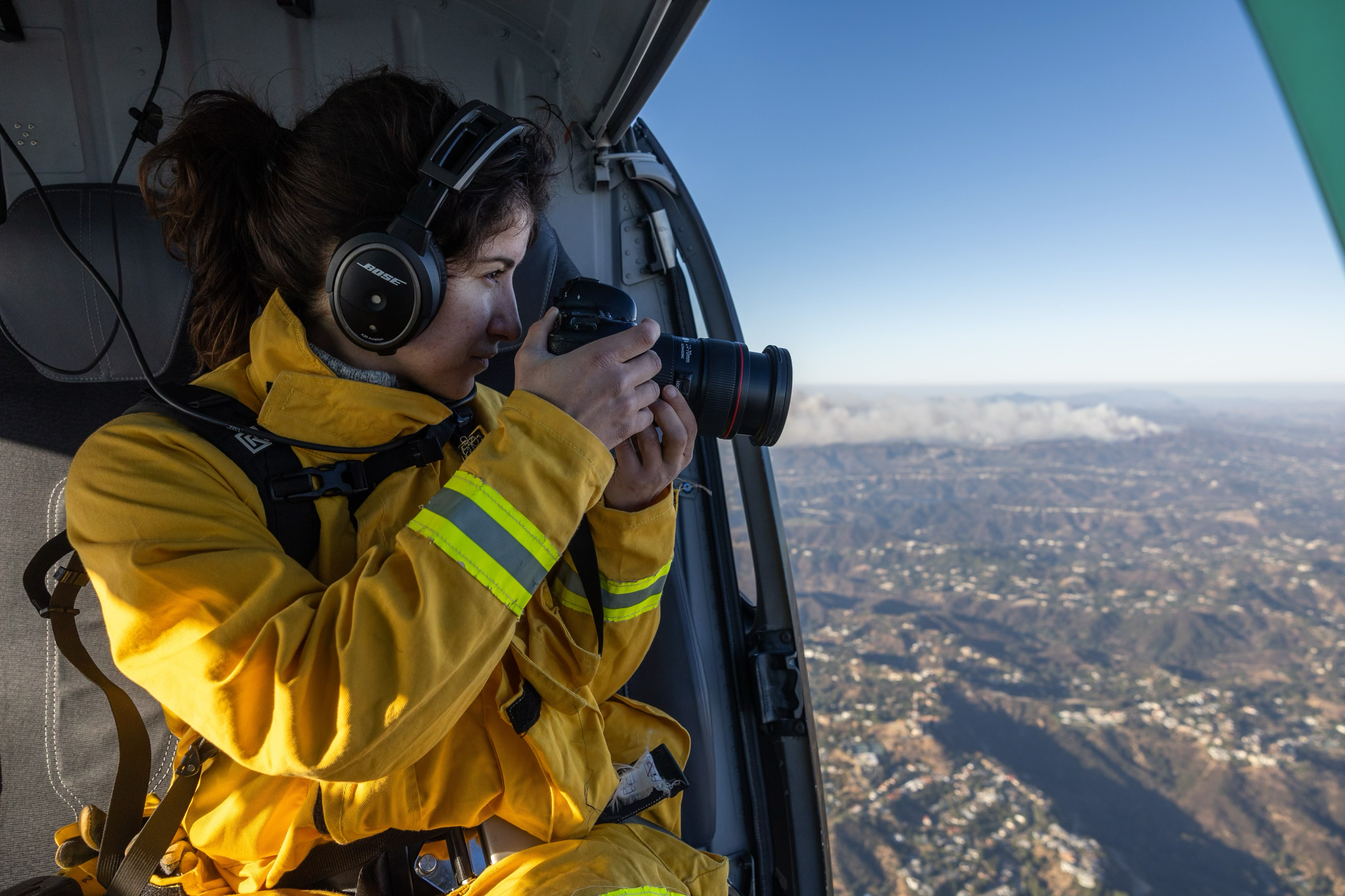 Brontë Wittpenn photographs the Los Angeles wildfires for the San Francisco Chronicle.