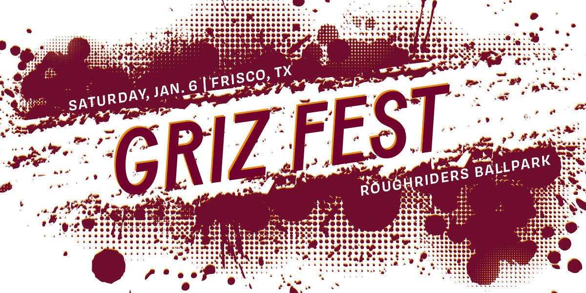 Griz Fest logo with text displaying RoughRiders Ballpark for the location and Saturday, Jan. 6 for the date.